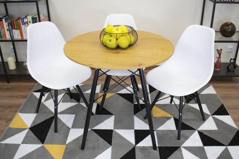 Stół TODI Okrągły 80cm - dąb zdjęcie 7