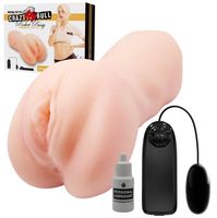 Wibrująca Wagina - Crazy Bull Realistic Pocket Pussy Lea