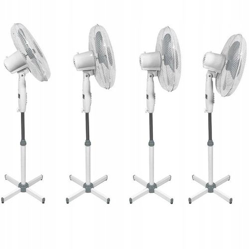 WIATRAK STOJĄCY WENTYLATOR PODŁOGOWY CZARNY/ BIALY na Arena.pl