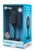 korek analny vibrating snug plug 4 black b-vibe
