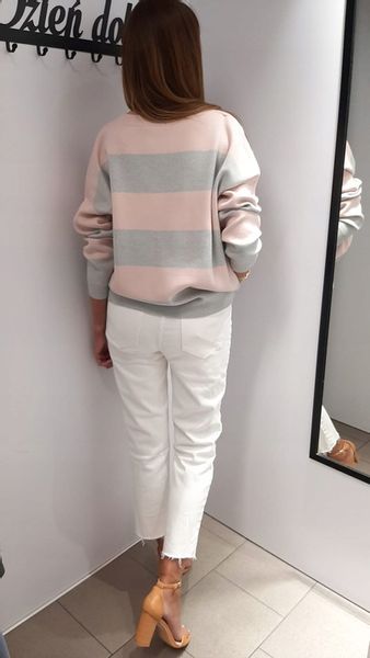 COCOMORE Sweter Pasy Szary + Różowy NEW zdjęcie 8