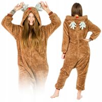 Onesies kombinezon/ onesie RENIFER brązowy rozmiar L