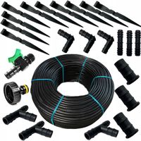 LINIA KROPLUJĄCA NAWADNIANIE KROPELKOWE 25M+ 24EL. WĄŻ KROPELKUJĄCY ZESTAW