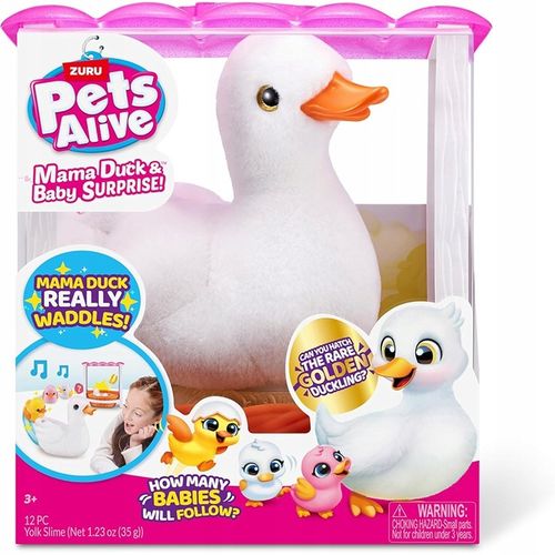 ZURU PETS ALIVE ZESTAW INTERAKTYWNA MAMA KACZKA PLUSZOWA MAMA DUCK + DZIECI na Arena.pl