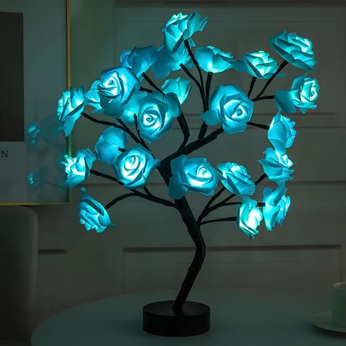 Lampa LED z różami USB Lampka nocna LED oświetlenie dekoracyjne do sypialni na Arena.pl