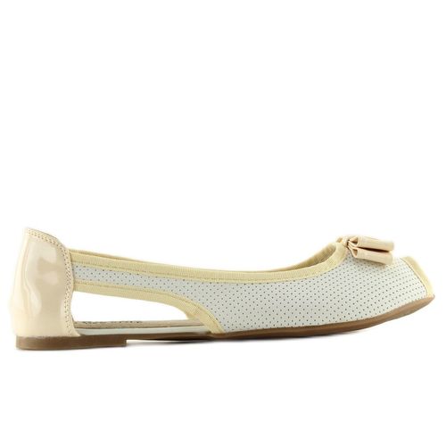 Balerinki open toe białe D314 r.41 na Arena.pl