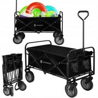 WÓZEK TRANSPORTOWY OGRODOWY TACZKA PRZYCZEPKA TURYSTYCZNY SKŁADANY PLAŻOWY