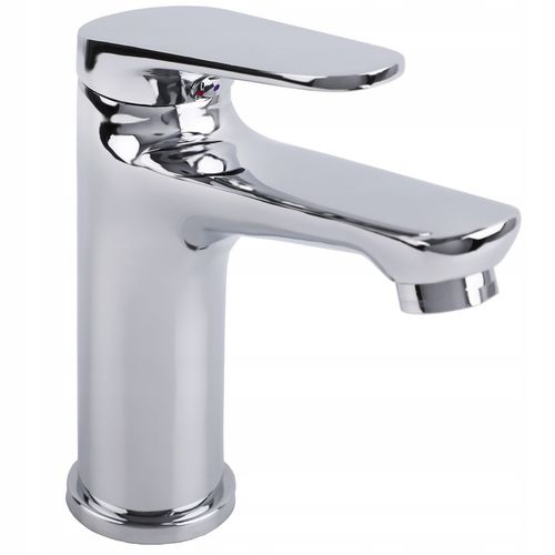 Bateria umywalkowa stojąca chrom srebrna łazienkowa kran do umywalki na Arena.pl