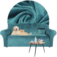 POKROWIEC NA KANAPĘ NAROŻNIK WELUR AKSAMIT 190-230