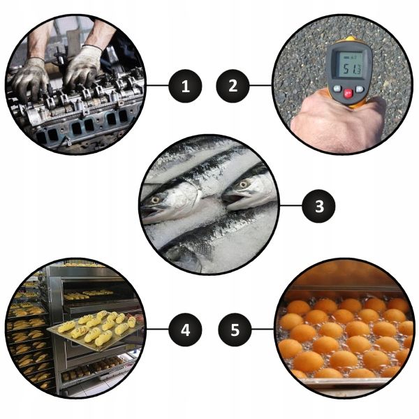 PIROMETR TERMOMETR LASEROWY BEZDOTYKOWY MIERNIK NA PODCZERWIEŃ -50 +550°C zdjęcie 13