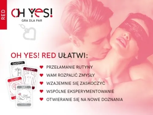 GRA DLA PAR wyzwania dla par OH YES! RED erotyczna PREZENT na Walentynki na Arena.pl