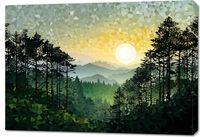 Obraz 100x70cm Mozaika Dźwięków Przyrody