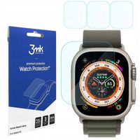 3x Folia Szkło Hybrydowe 3mk Flexible Glass do Apple Watch Ultra 49mm 2/1
