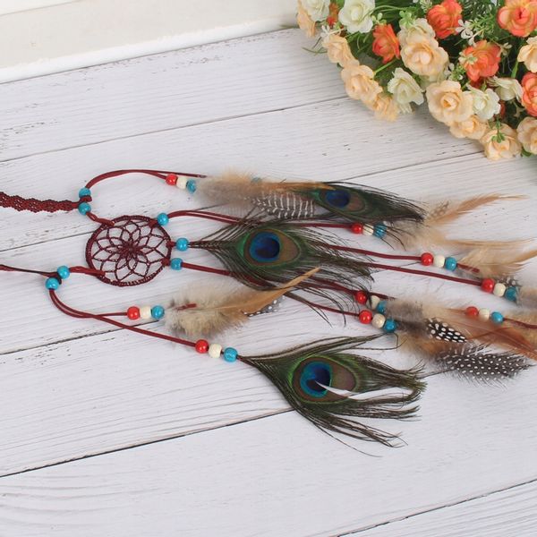 Pióropusz OPASKA do Włosów PAW ŁAPACZ SNÓW A7 zdjęcie 4