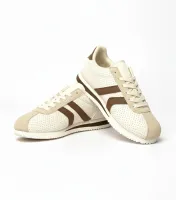 Beżowo-Brązowe sneakersy sportowe Camille 37