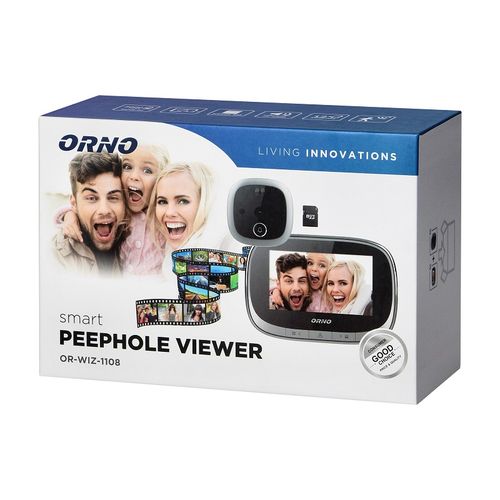 elektroniczny wizier do drzwi 4,3' z funkcją nagrywania - on-wiz-1108 na Arena.pl