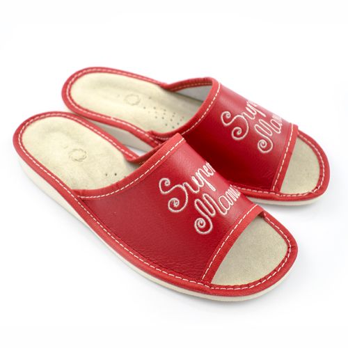 PREZENT! KLAPKI SUPER MAMA SKÓRA KAPCIE DLA MAMY ! zdjęcie 3