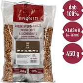 Zrębki do wędzenia/grillowania, dąb, 450 g, kl. 8
