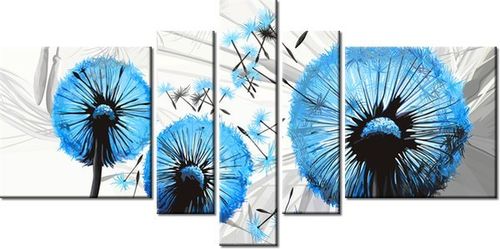 80CM 160CM OBRAZ 5 ELEM DMUCHAWCE BŁĘKICIE DRUK ŚCIENNY na Arena.pl