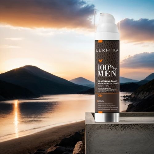 KREM DO TWARZY DLA MĘŻCZYZN 30+ DERMIKA 100% FOR MEN NAWILŻAJĄCY 100ML na Arena.pl