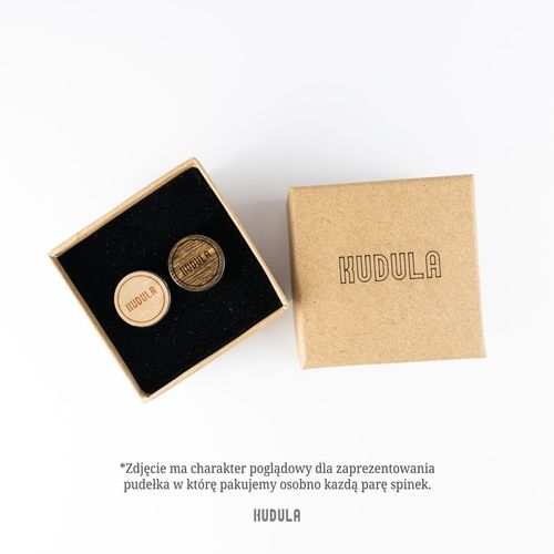 SPINKI DO MANKIETÓW Z GRAWEREM PAN MŁODY + PUDEŁKO - DREWNIANE na Arena.pl