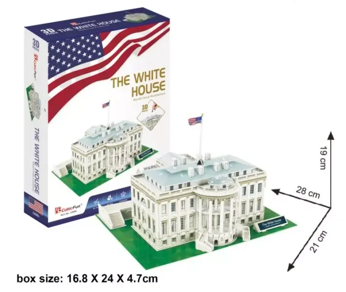 Puzzle 3D 57 elementów. Biały Dom zdjęcie 3