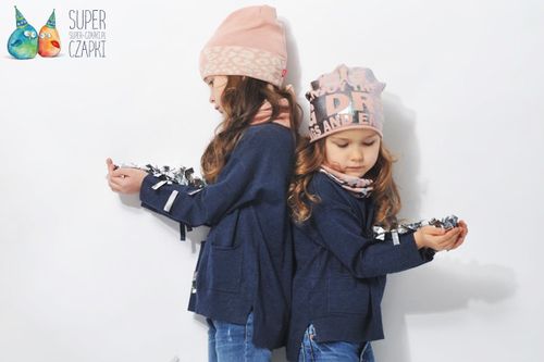 BROEL Dummi czapka dla dziewczynki beanie granat KNIT 51-53 na Arena.pl