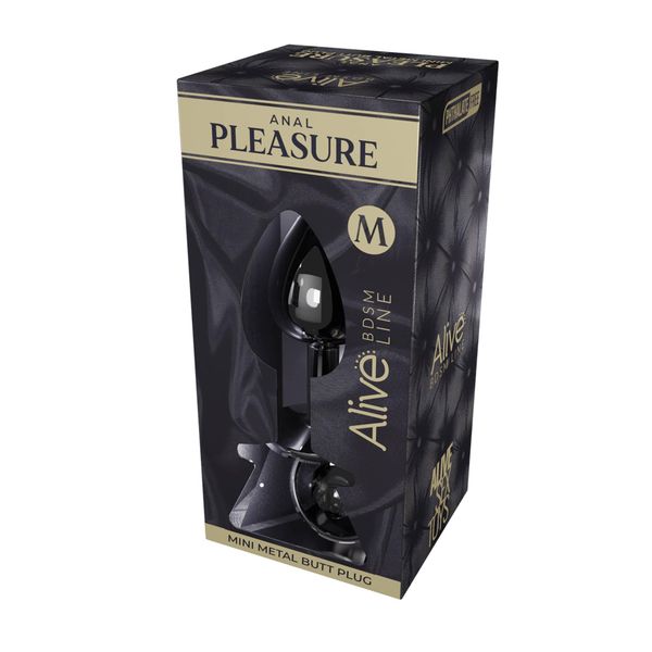 Mini Metal Butt Plug M Black zdjęcie 2