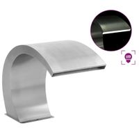 Emaga Fontanna do basenu z LED, stal nierdzewna, 30x60x45 cm