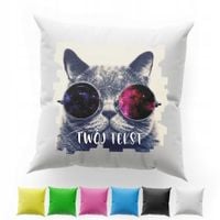 POSZEWKA Z NADRUKIEM BAWEŁNIANA 40x40CM - SŁODKI KOTEK KOT KOTKI KITTEN