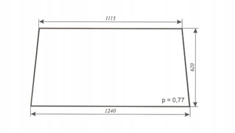 szyba tylna do ciągnika URSUS C-360 kabina Szyszka Koźmin (K2) na Arena.pl