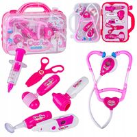 Zestaw Lekarza w Walizce dla Dzieci Mały Doktor Stetoskop Nożyczki Skalpel