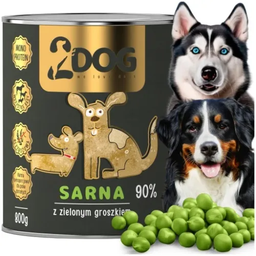 2Dog mokra karma sarna z zielonym groszkiem 800g na Arena.pl