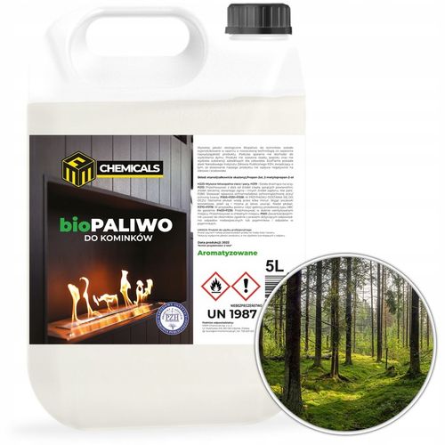 BIOPALIWO DO BIOKOMINKA AROMAT LEŚNY ATEST PZH 5L bez dymu i sadzy na Arena.pl