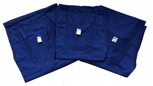 PODKOSZULKA KOSZULKA MĘSKA 100% BAWEŁNA GŁADKA OKRĄGŁY ZESTAW 6-SZT - L na Arena.pl