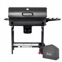 ACTIVA GRILL WĘGLOWY OGRODOWY BECZKA Z RUSZTEM ŻELIWNYM I POKROWCEM