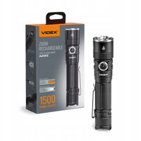 2 x Przenośna latarka LED VIDEX 1500Lm 5000K Luminus SST40 20W USB-C