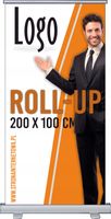 Roll up SYSTEM WYSTAWIENNICZY 200x100 cm PROJEKT GRATIS TWOJE LOGO baner