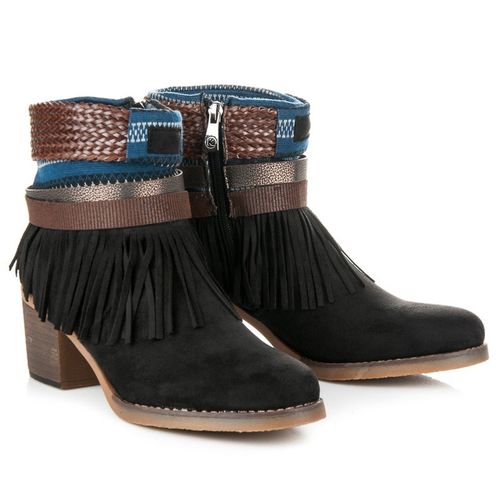 Zamszowe Botki Boho r.37 na Arena.pl