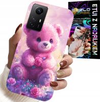 ETUI DO XIAOMI NOTE 12S 4G - SŁODKI MIŚ NA RÓŻOWYM TLE, CASE + SZKŁO
