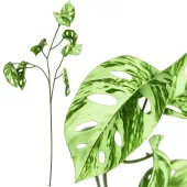 Monstera sztuczna gałązka 78cm sztuczne kwiaty ozdobna roślina xl 3 ramiona