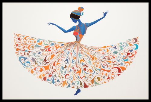 Plakat 60x40cm Wirująca Balerina na Arena.pl