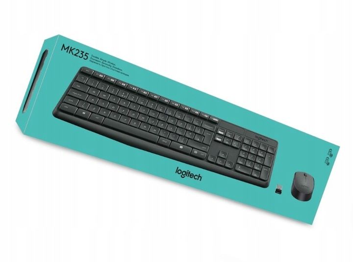 LOGITECH Zestaw Klawiatura i Mysz BEZPRZEWODOWA BLUETOOTH MK235 zdjęcie 9