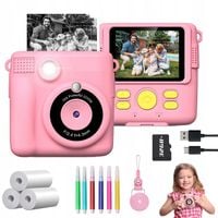 MINI TERMICZNA DRUKARKA APARAT FOTOGRAFICZNY NATYCHMIASTOWY 32GB + 3 ROLKI
