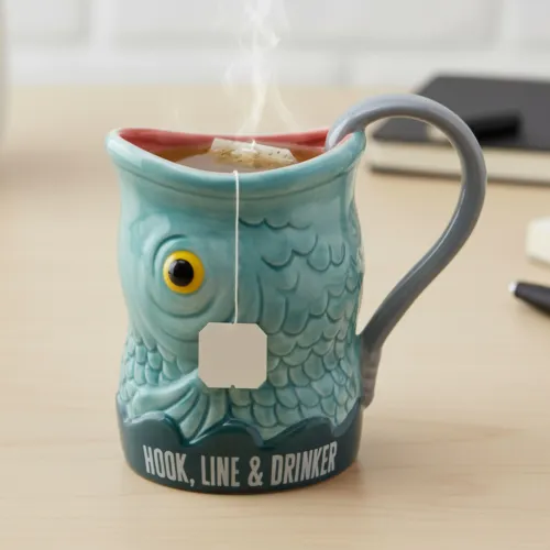 Kubek Ryba z Haczykiem 530 ml - Prezent dla Wędkarza na Arena.pl