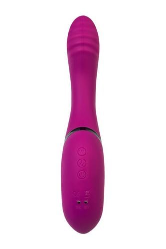 jos vibrator with clitoral stimulator jos spin, silicone, purple, 23 cm na Arena.pl