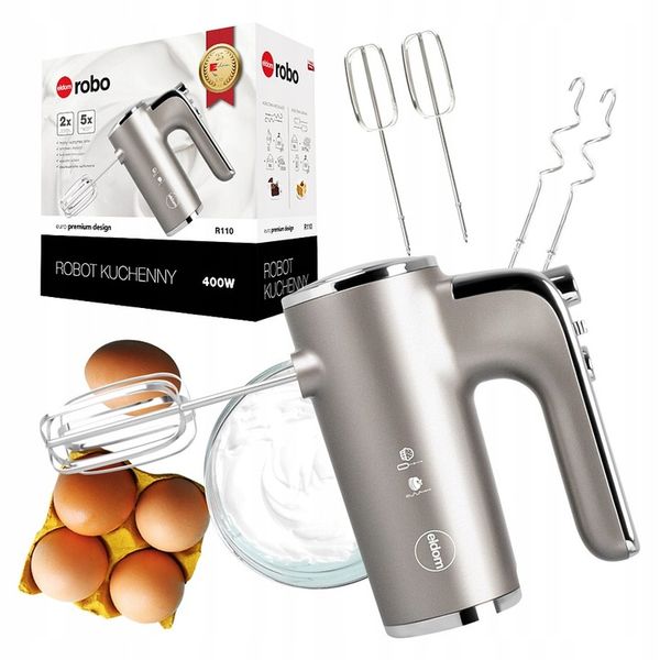 ROBOT KUCHENNY MIKSER RĘCZNY TURBO R110 ELDOM 400W zdjęcie 1