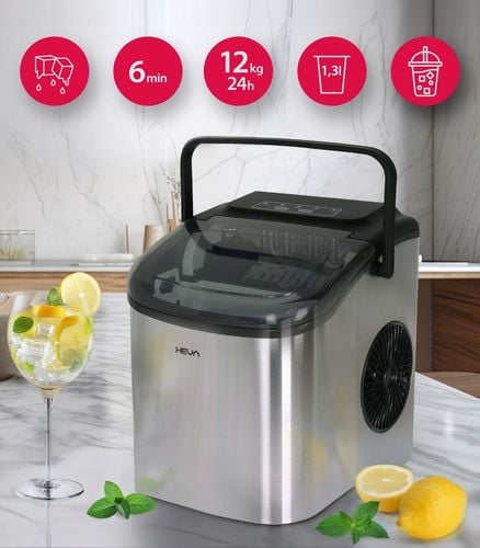 Kostkarka do lodu HEVA HIX 12kg domowa cicha maszyna ekspresowy lód na Arena.pl