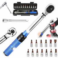 KLUCZ DYNAMOMETRYCZNY 15 SET 2-24 NM ±3% PRECYZJA DO ROWERU MOTOCYKLA
