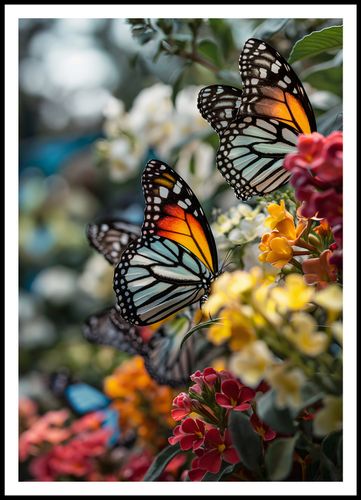 Plakat 70x100cm Motyle Na Łące na Arena.pl